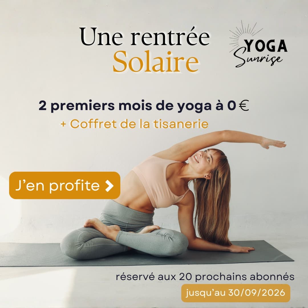 Une Rentrée Solaire - Yoga Sunrise, 2 mois offerts